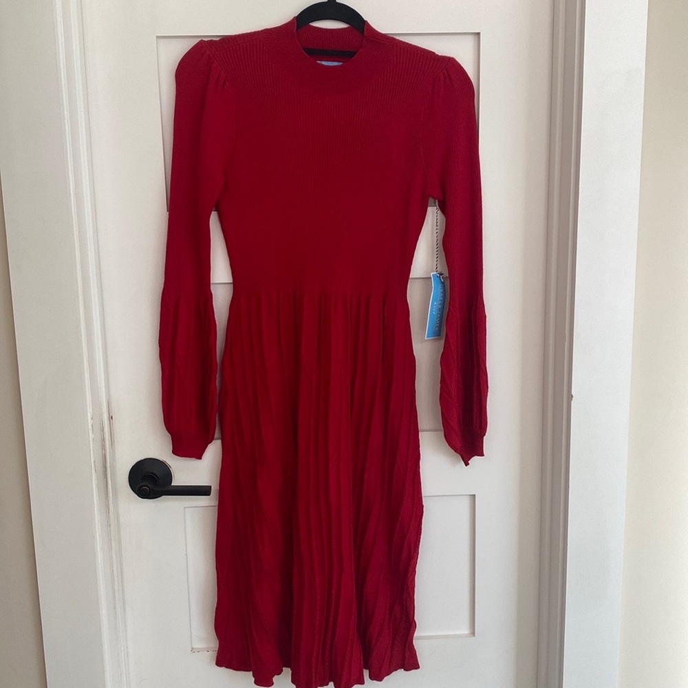 Red draper James rsvp sweater dress